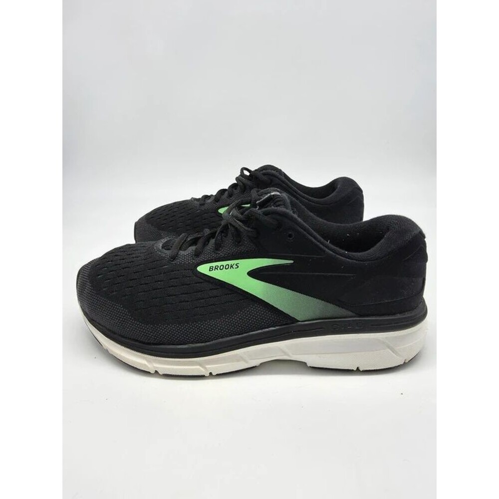 Brooks Dyad 11 Womens 8.5 2E Extra Wide Running Shoes Black Green 1203122E082